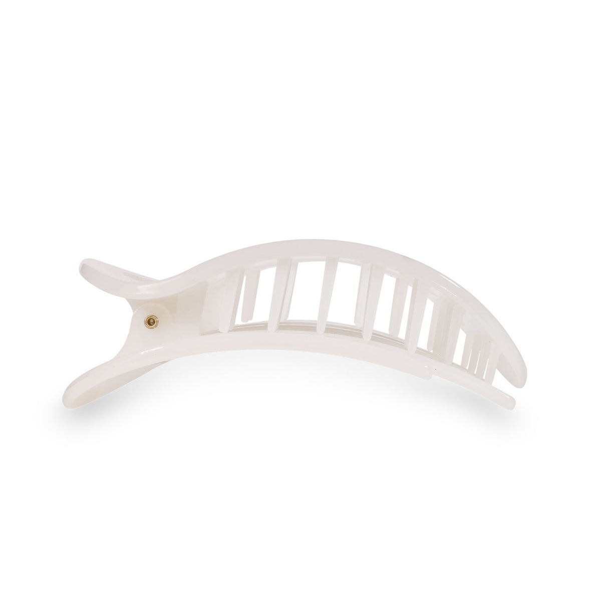 Coconut White Large Flat Round Clip