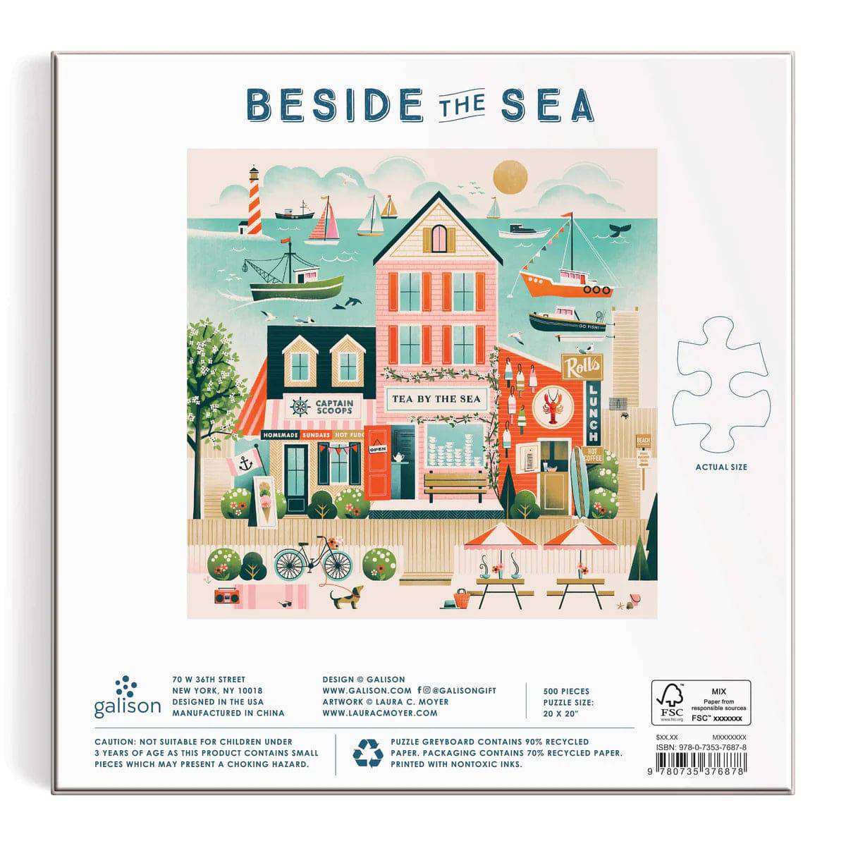 Beside the Sea Puzzle - The Preppy Bunny