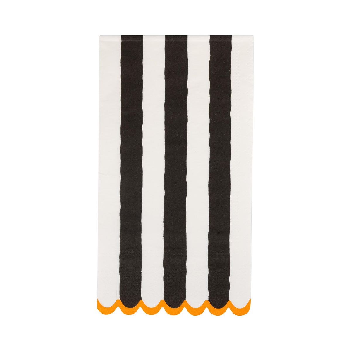 Black and Cream Striped Dinner Napkin
