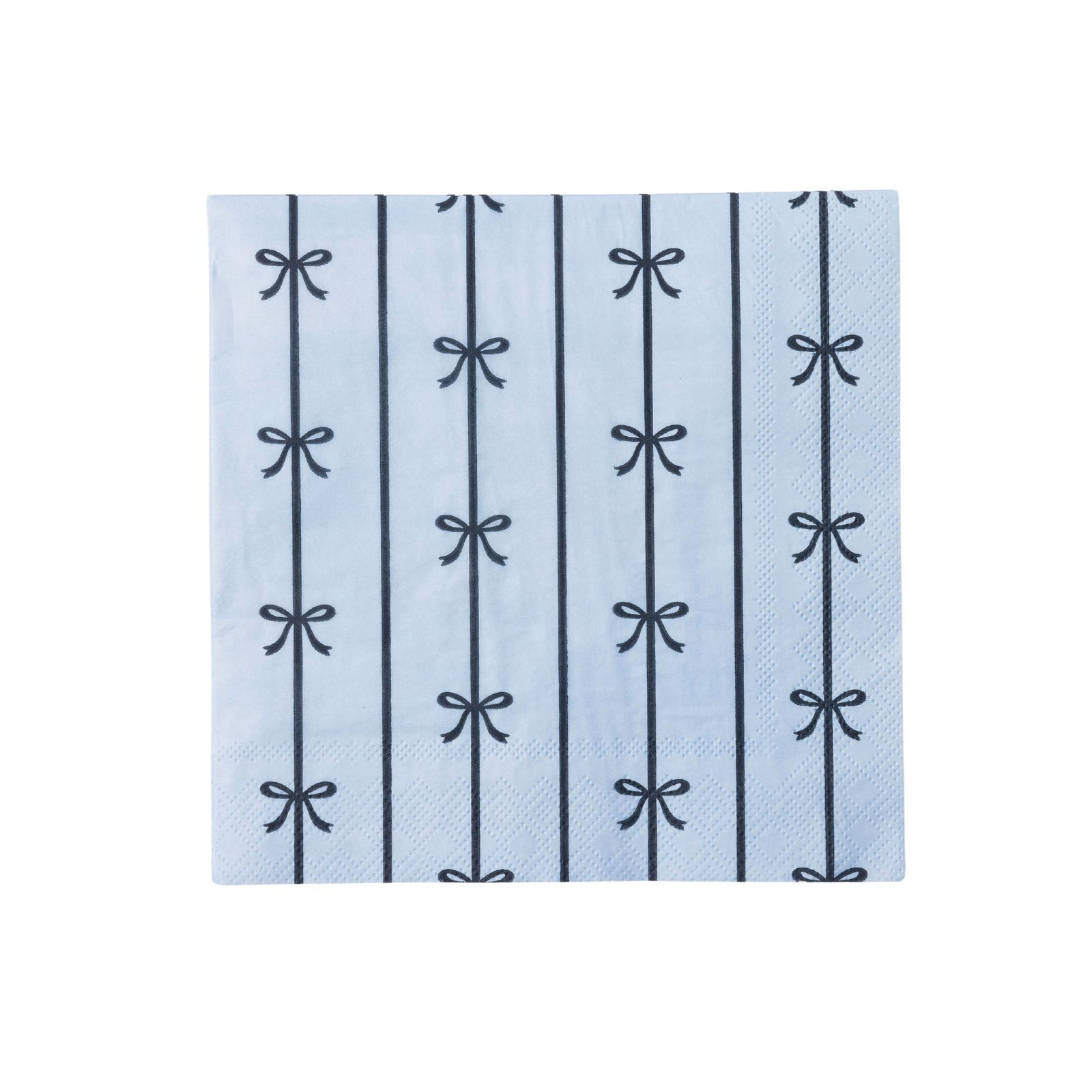 SKY BLUE  SIGNATURE BOW LARGE NAPKINS - The Preppy Bunny