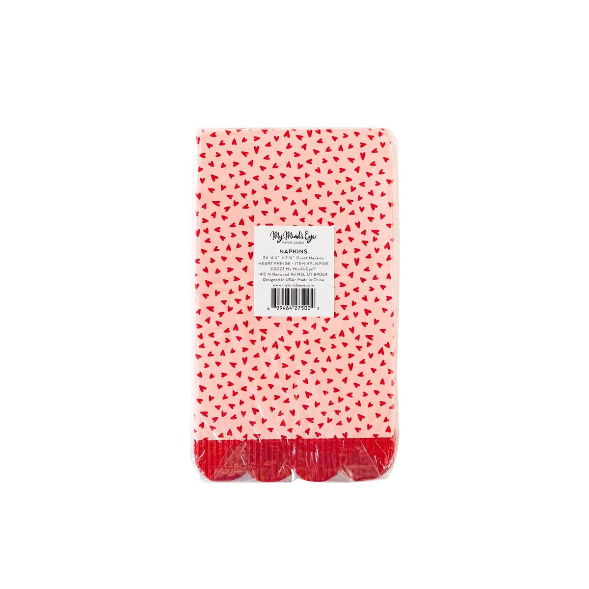 Hearts Fringe Scallop Guest Towels - The Preppy Bunny