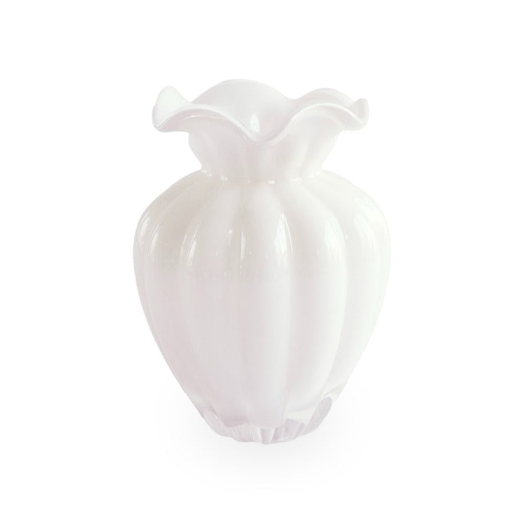 GLASS Vento Medium Vase in Cream - The Preppy Bunny