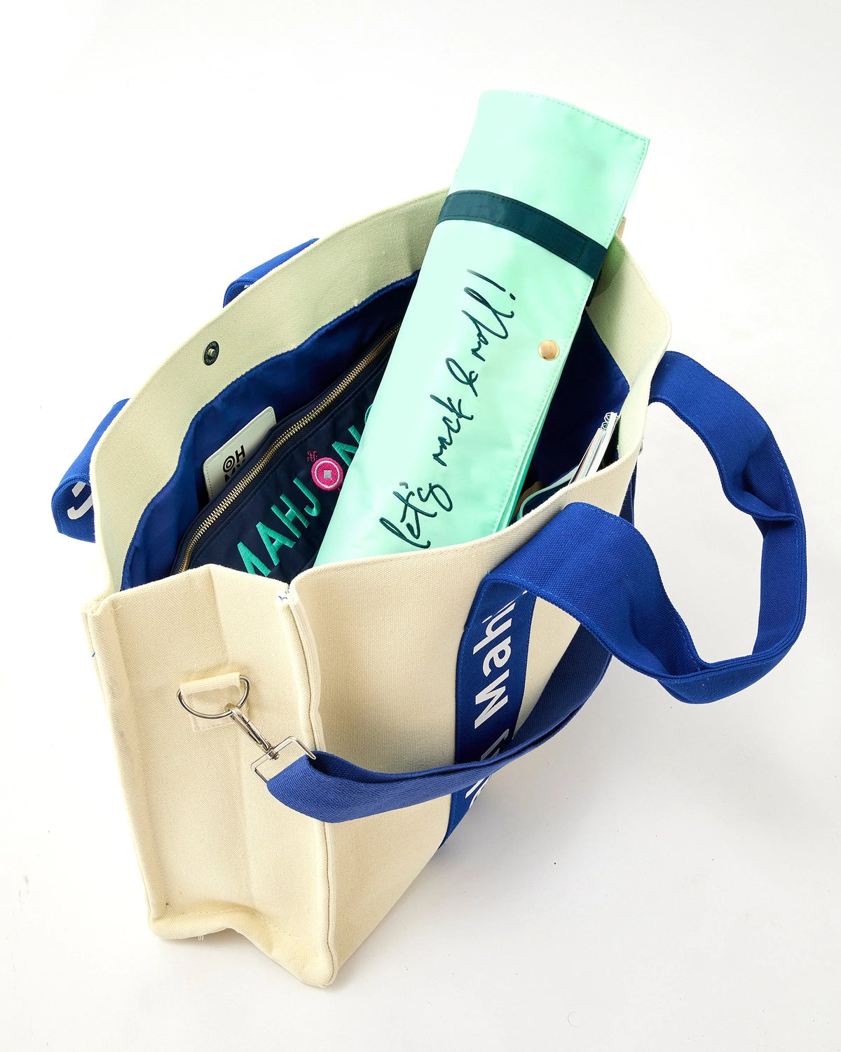 Royal Blue Mahj It All Tote