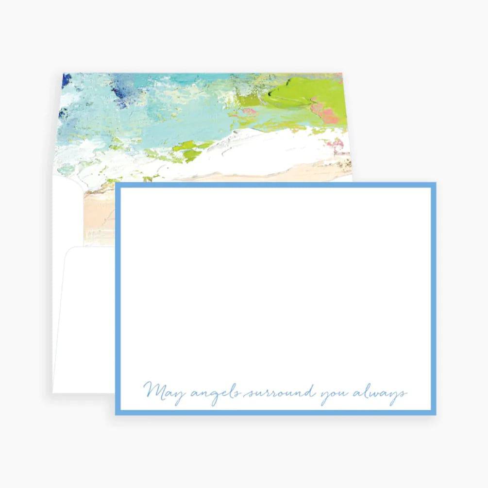 May Angels Surround You Always Notecards - The Preppy Bunny