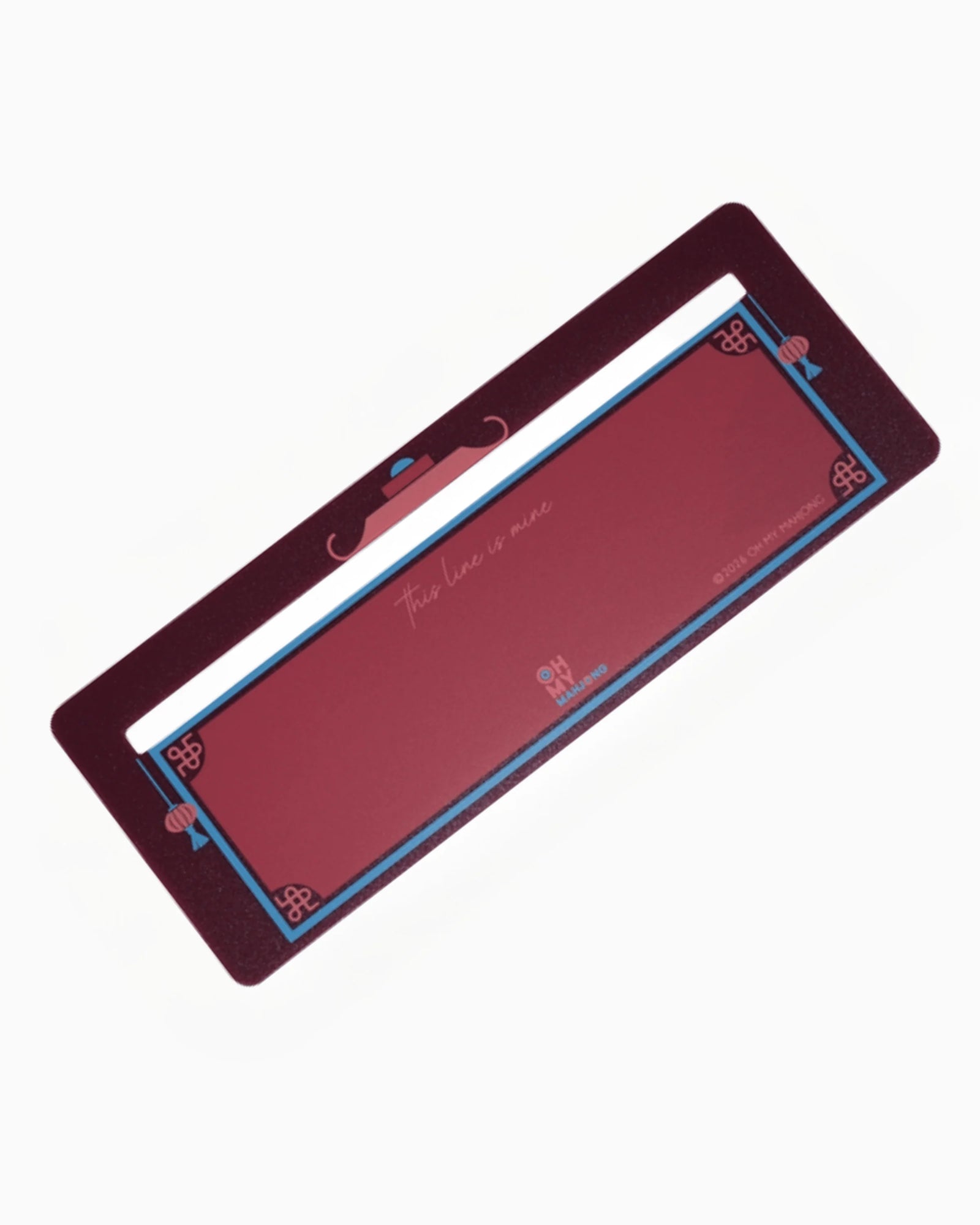 Burgundy Line Finder - The Preppy Bunny
