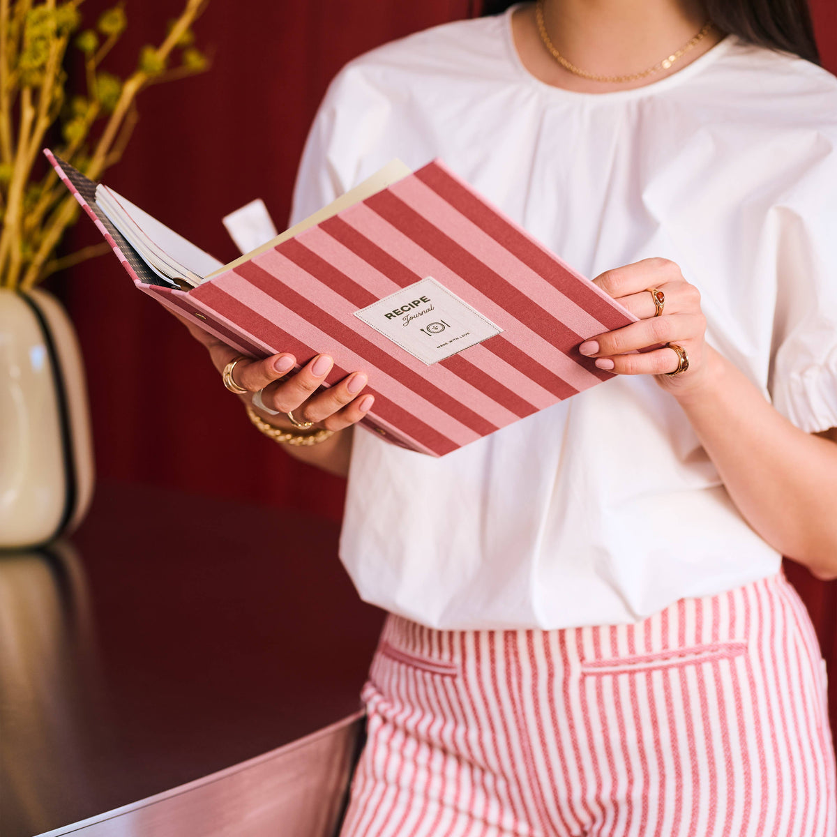 Recipe Binder-Folio - Cabana Pink