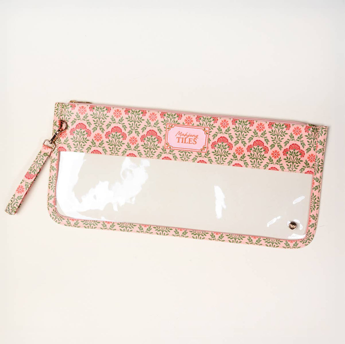 Mahjong Tile Keeper Pouch–Everbloom Dusty Rose - The Preppy Bunny