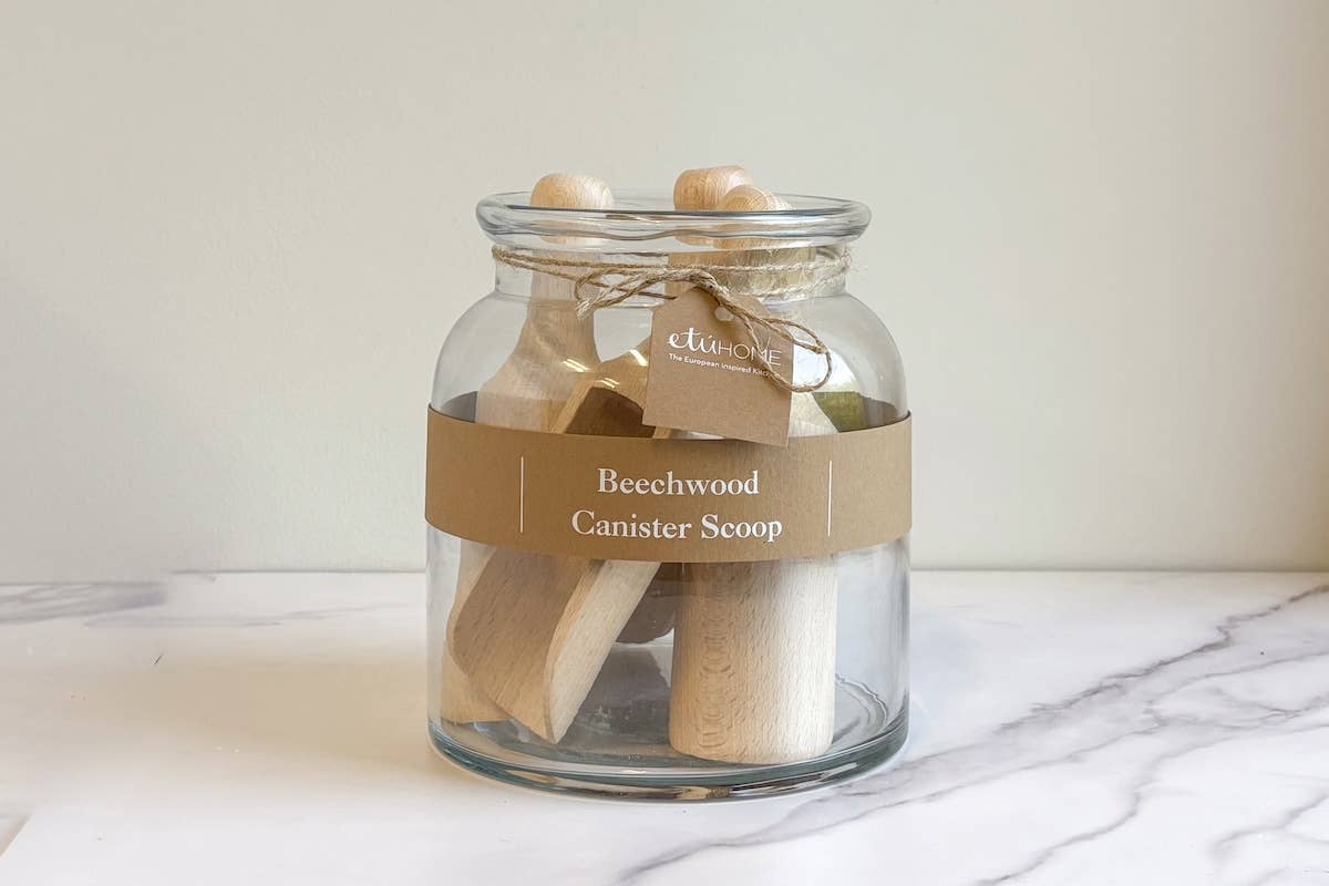 Euro Canister Beechwood Scoop - The Preppy Bunny
