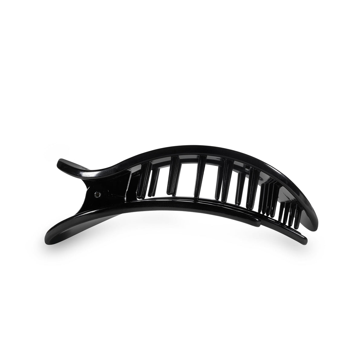 Round Flat Hair Clip | Medium | Jet Black