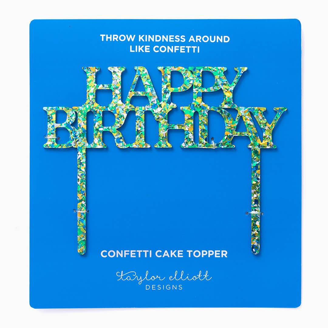 Happy Birthday Cake Topper - The Preppy Bunny