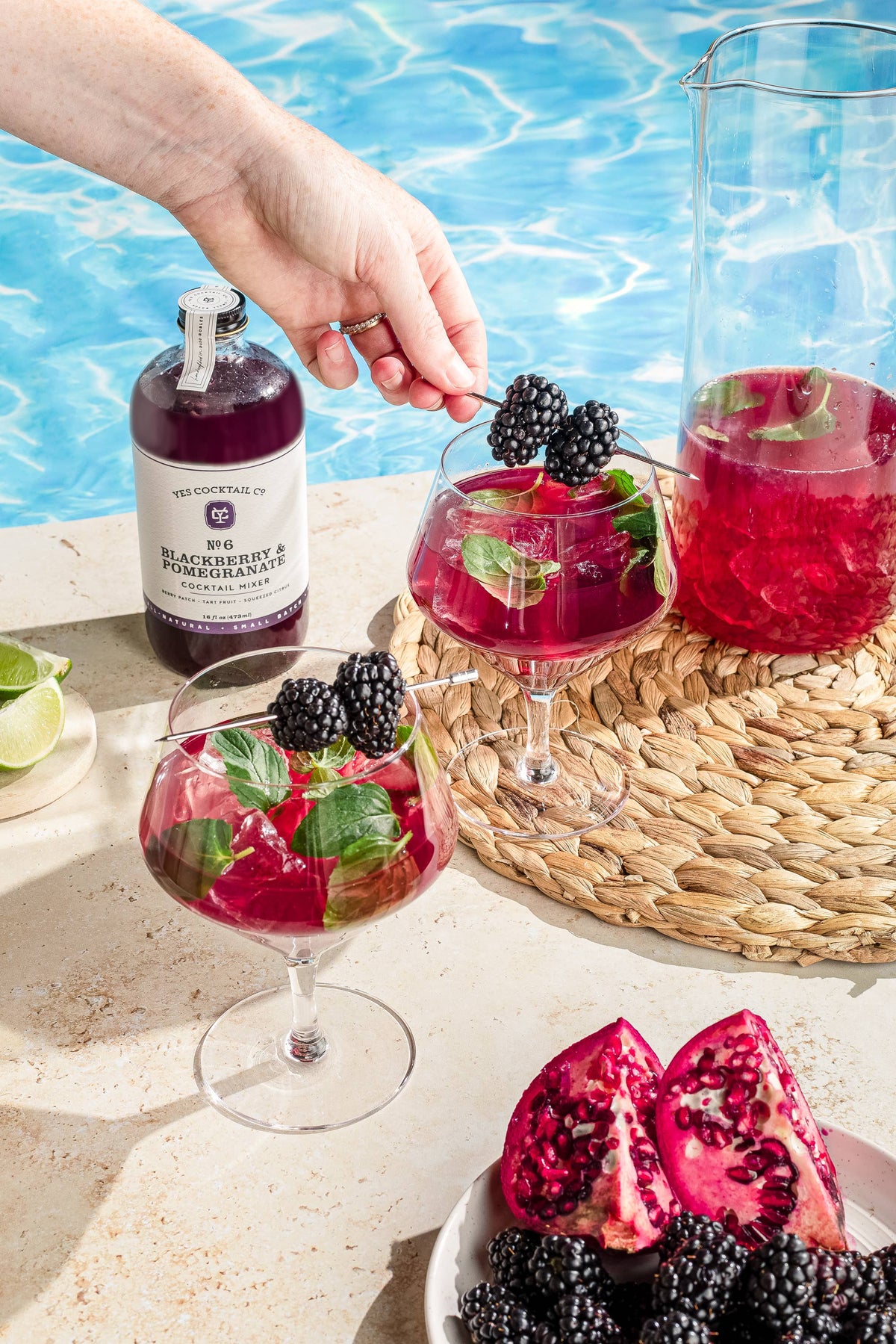 Blackberry Pomegranate Cocktail Mixer - The Preppy Bunny
