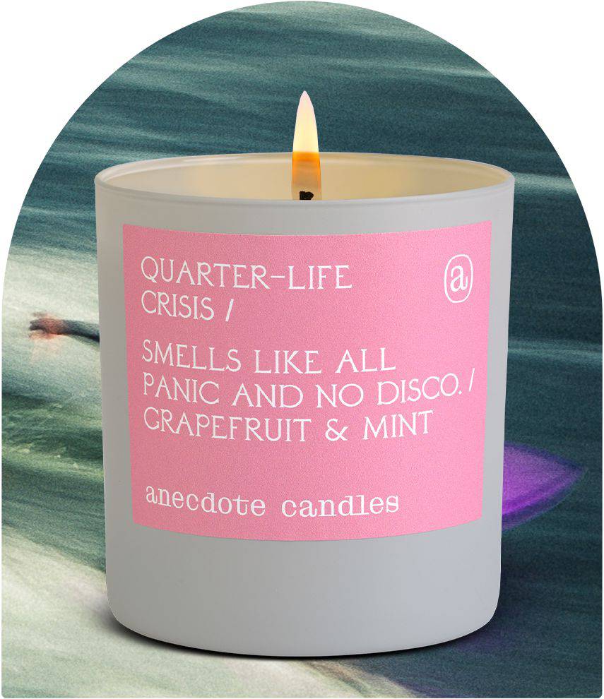 Quarter-life Crisis (Grapefruit &amp; Mint) Candle: 9 oz Boxed Tumbler - The Preppy Bunny