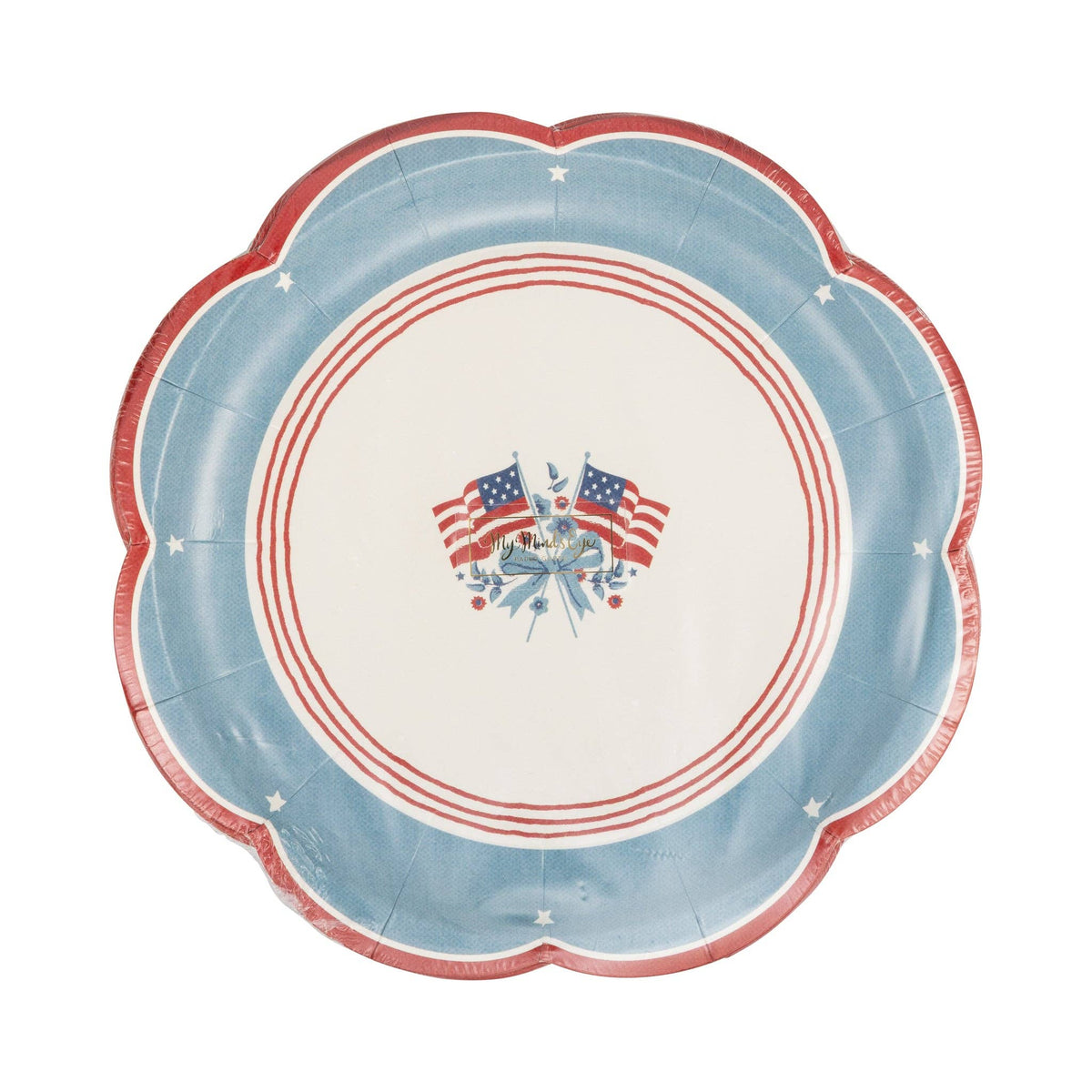 Flag Paper Plates - The Preppy Bunny