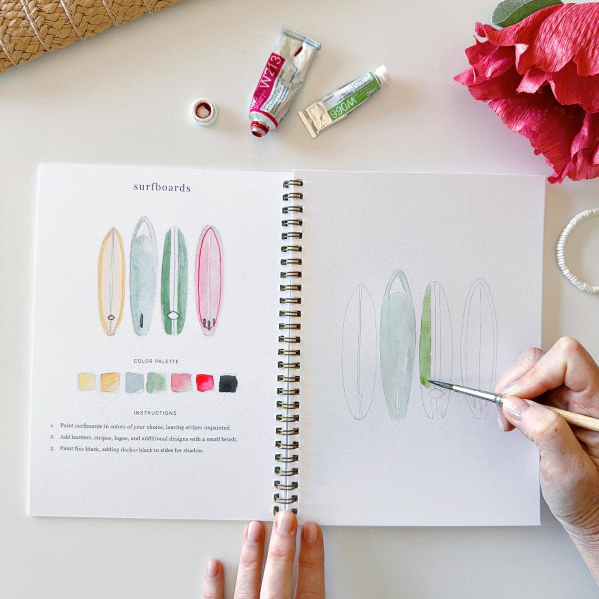 Tropical Watercolor Workbook - The Preppy Bunny