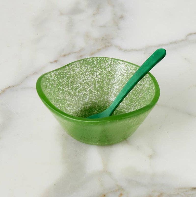 Glass Dipping Bowl in Green - The Preppy Bunny