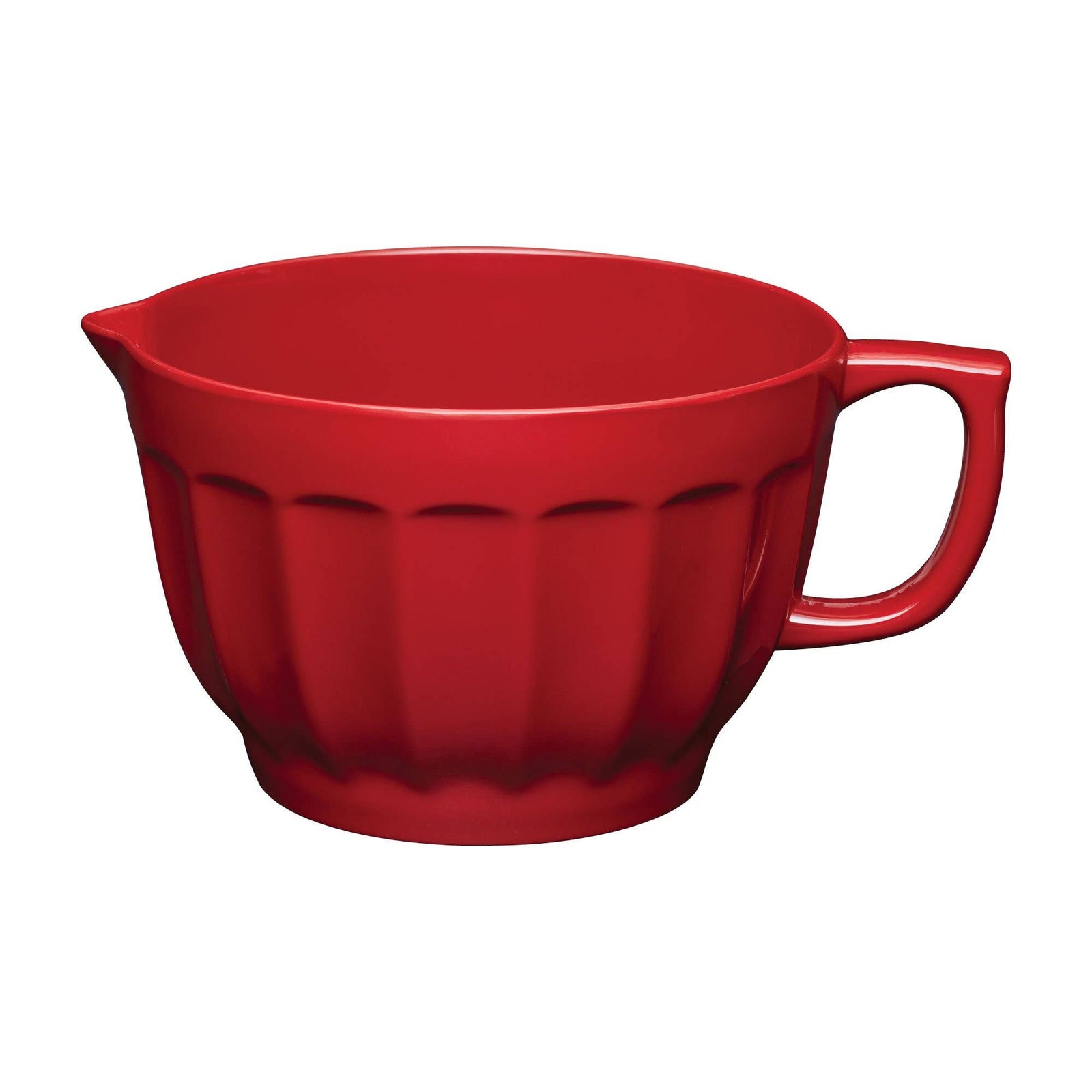 Latte Red Melamine 4.3 qt. Batter Bowl - The Preppy Bunny
