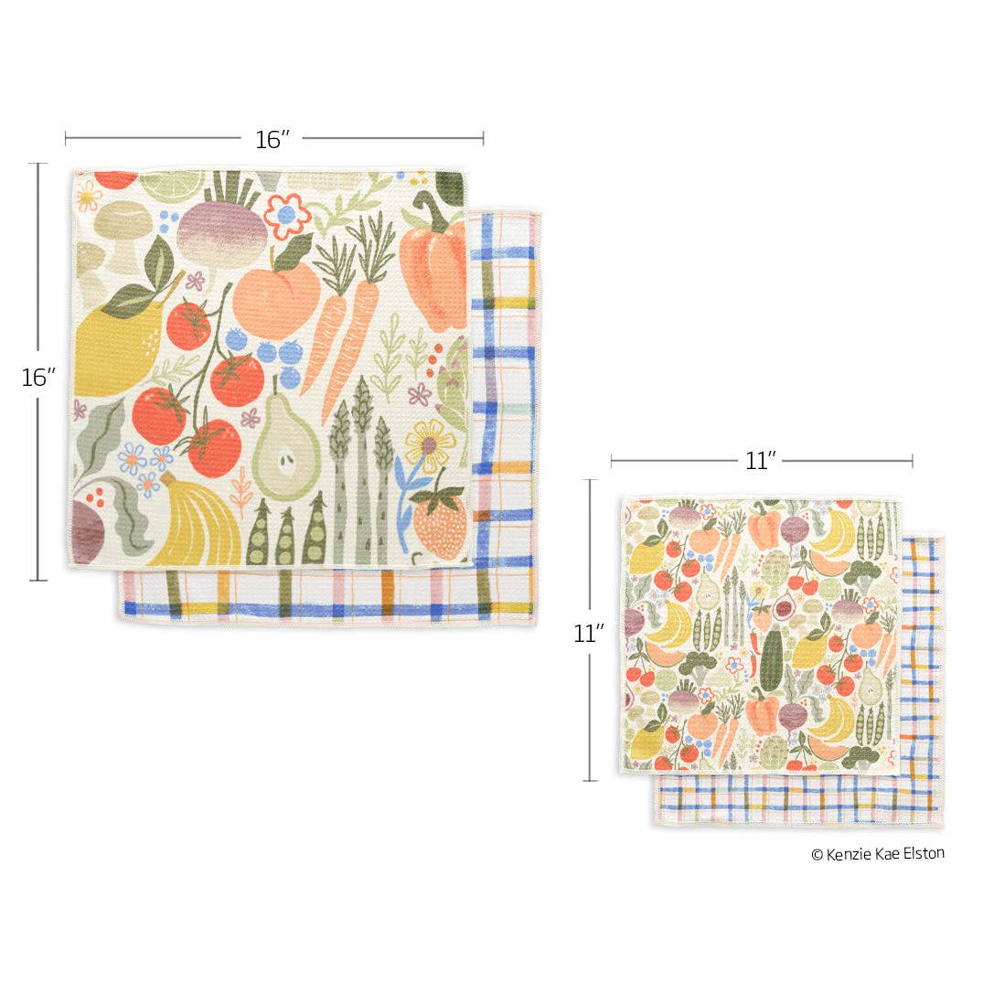Farm Stand All Purpose Microfiber Towel Set - The Preppy Bunny