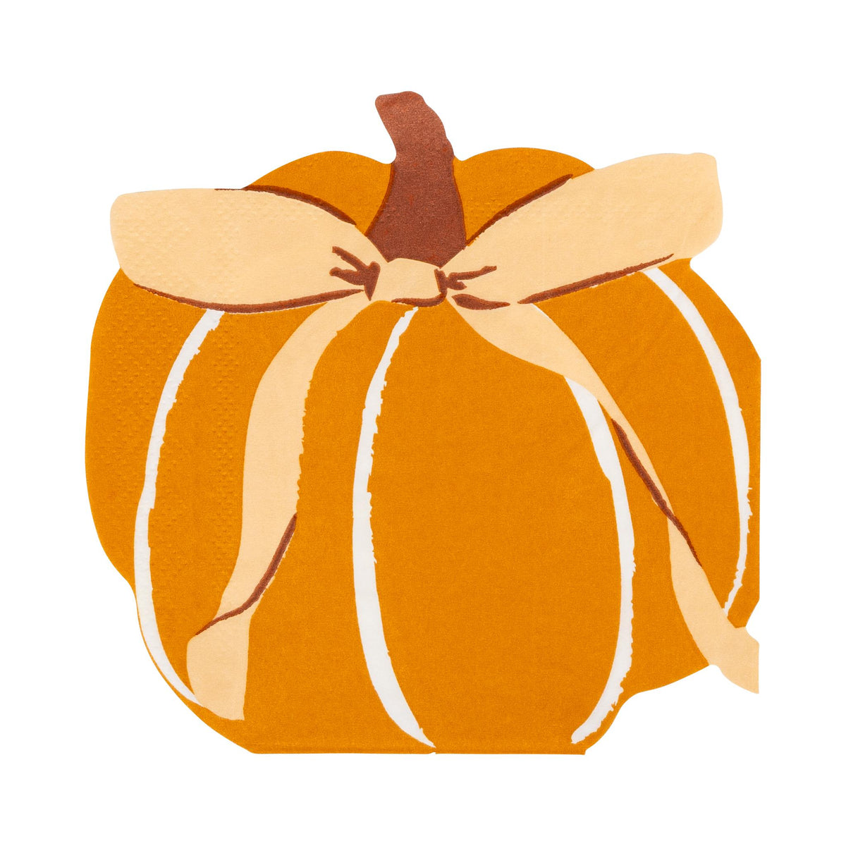 Harvest Pumpkin Shaped Paper Paper Napkins