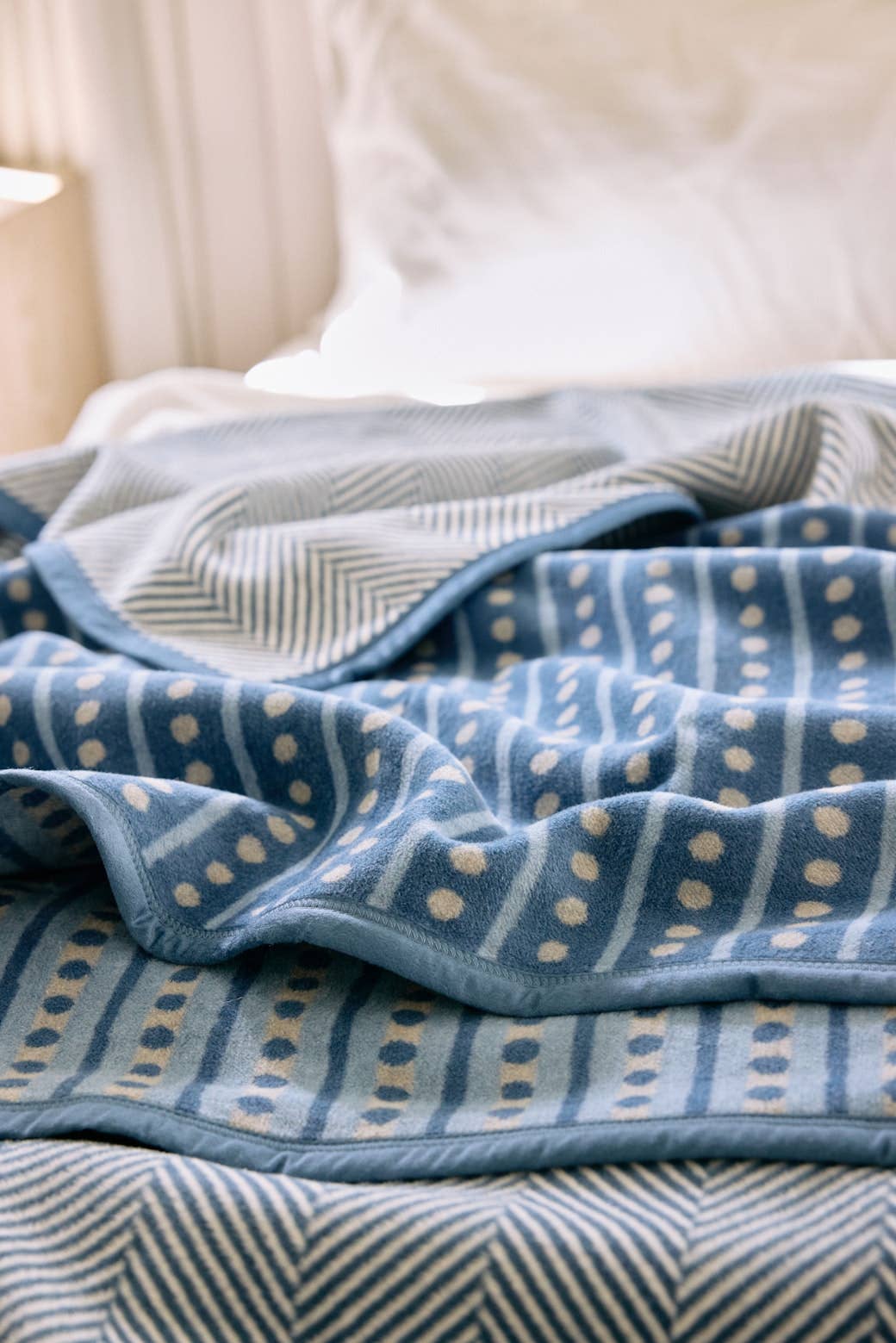 Beach Pebble Cornflower Blanket by ChappyWrap
