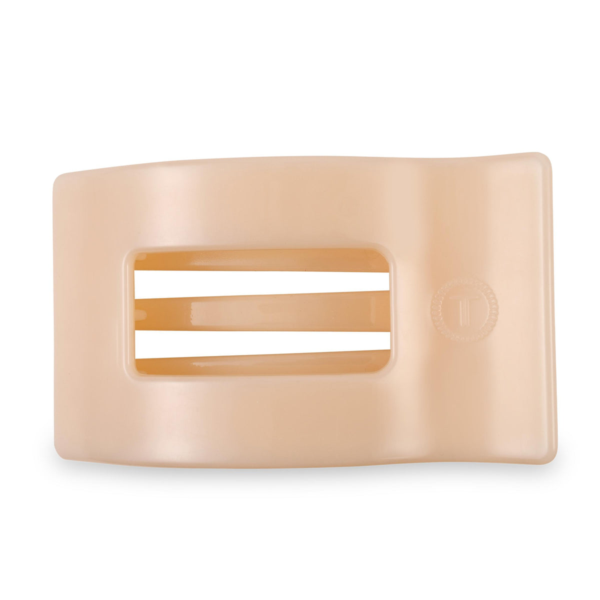 Flat Rectangle Hair Clip | Large | Almond Beige