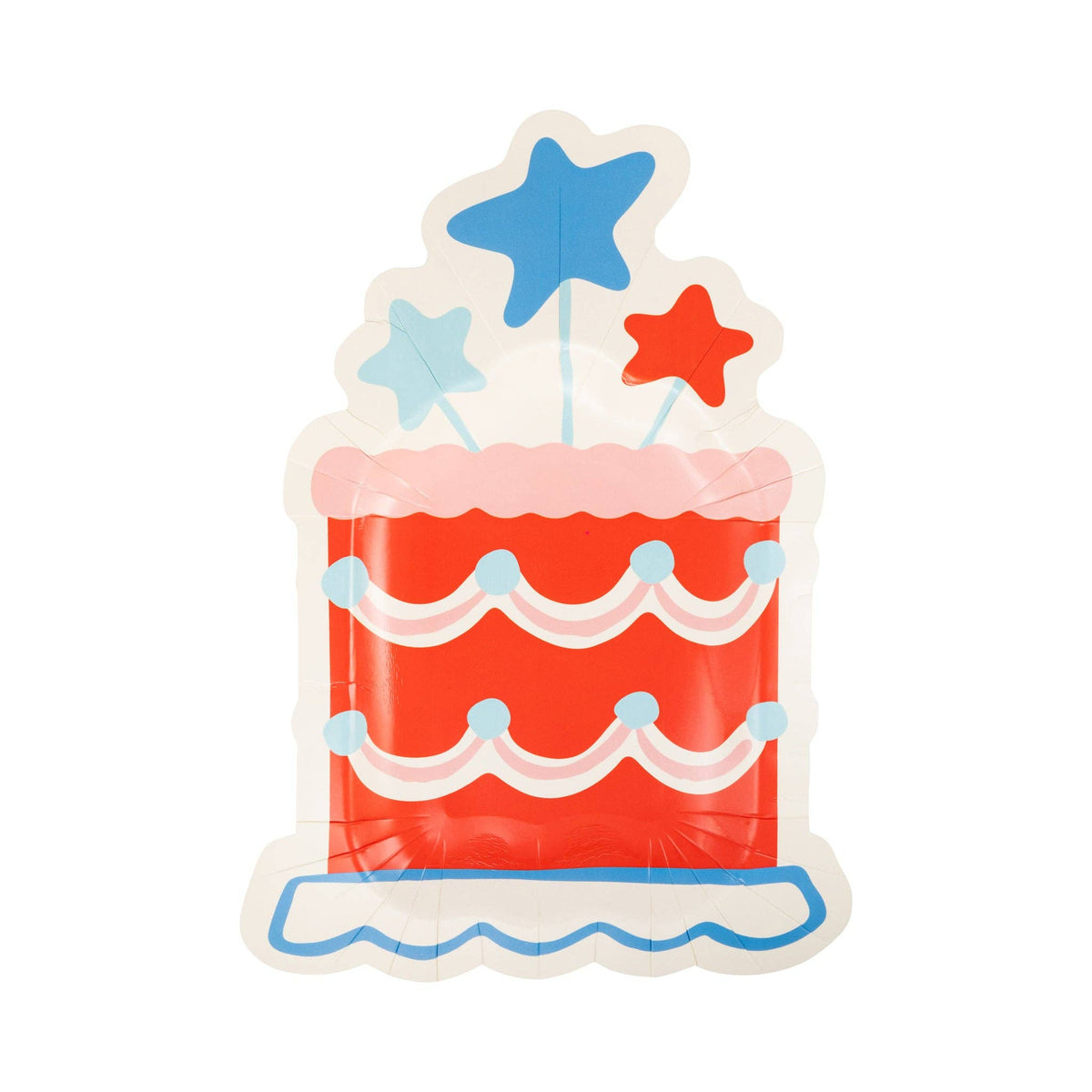 Summer Cake Shaped 11" Paper Plates - The Preppy Bunny