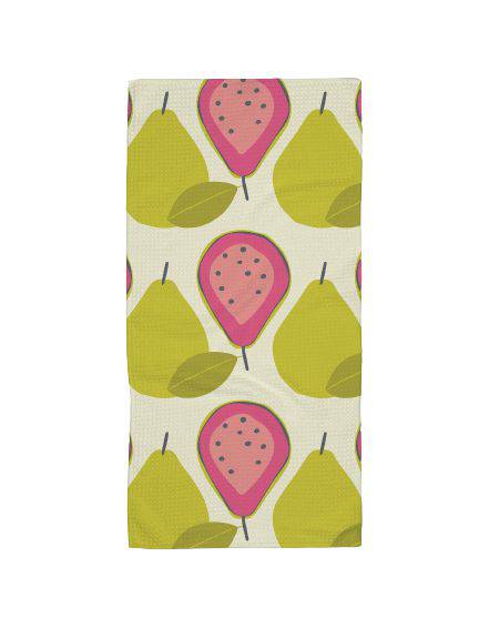 Guava Groove Geometry Bar Towel - The Preppy Bunny