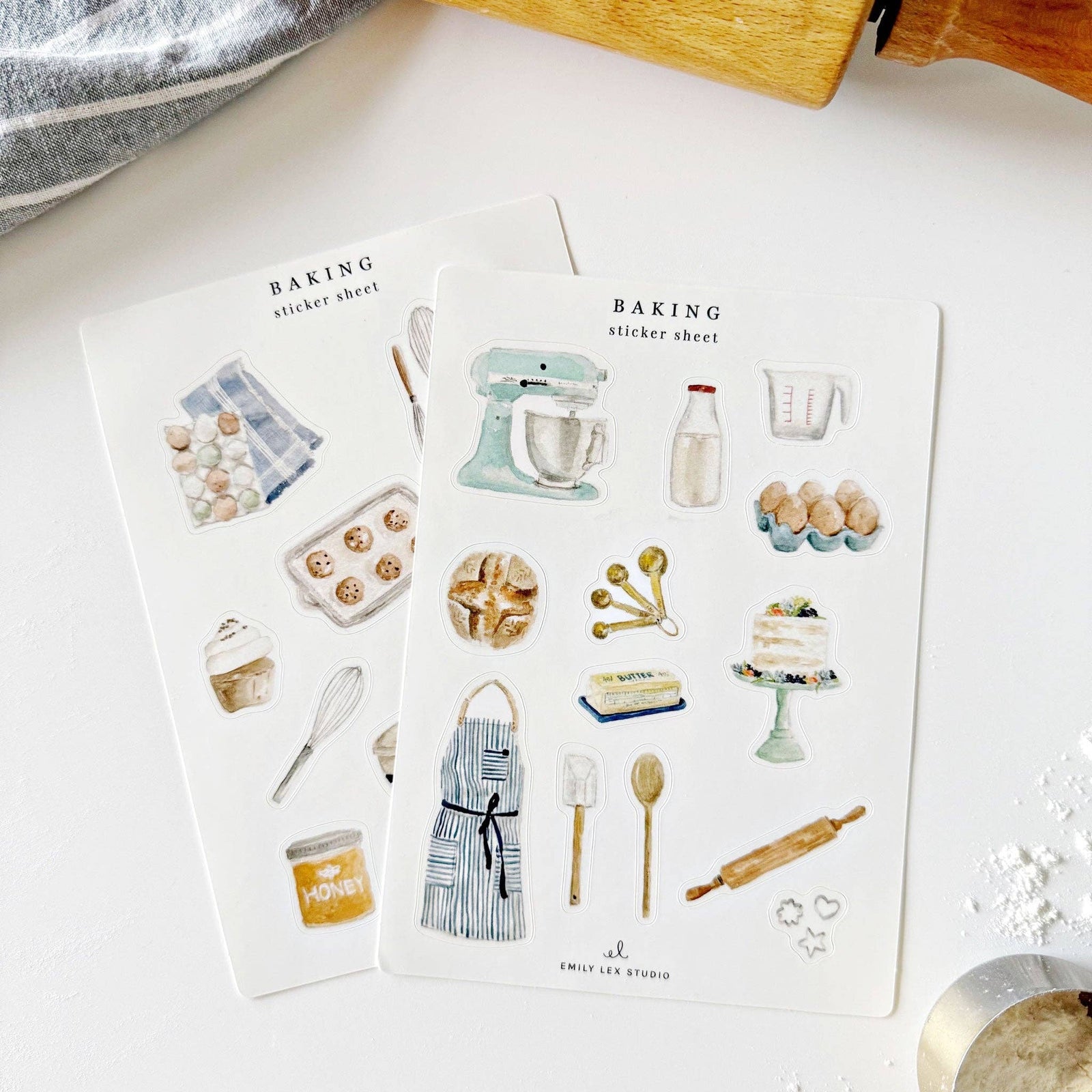 Baking sticker sheet - The Preppy Bunny