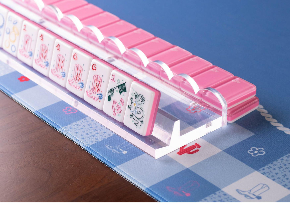 Gingham Mahjong Playing Mat - The Preppy Bunny