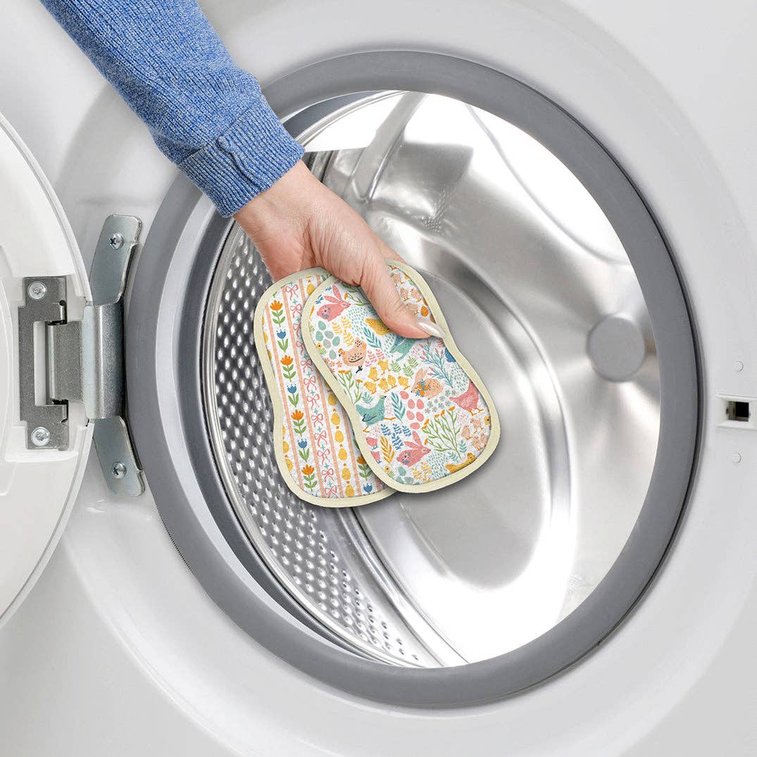 Springtime Friends Microfiber Scrubbie Set, Easter Decor - The Preppy Bunny