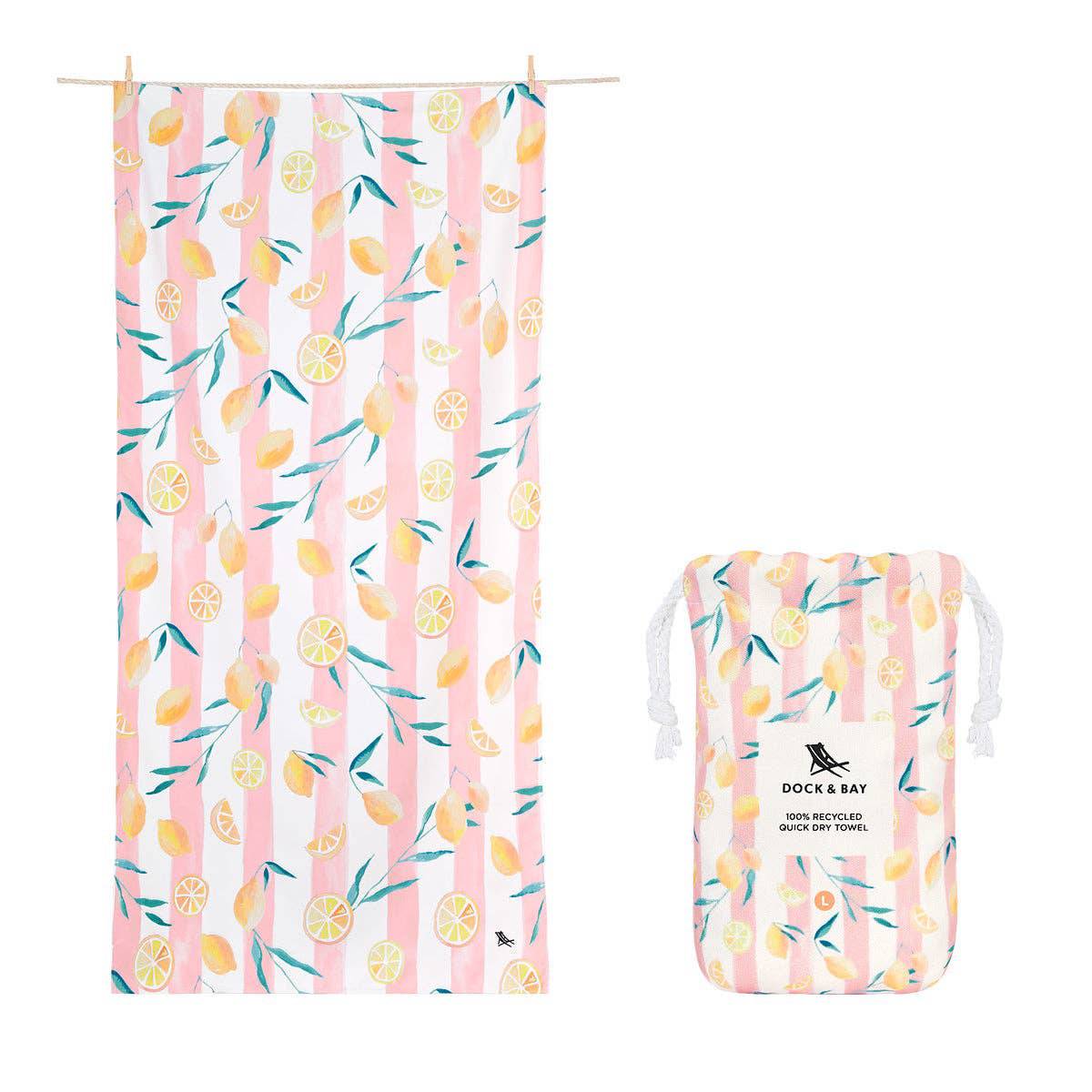 Dock & Bay Quick Dry Towels - Life Gives You Lemons - 2 sizes - The Preppy Bunny