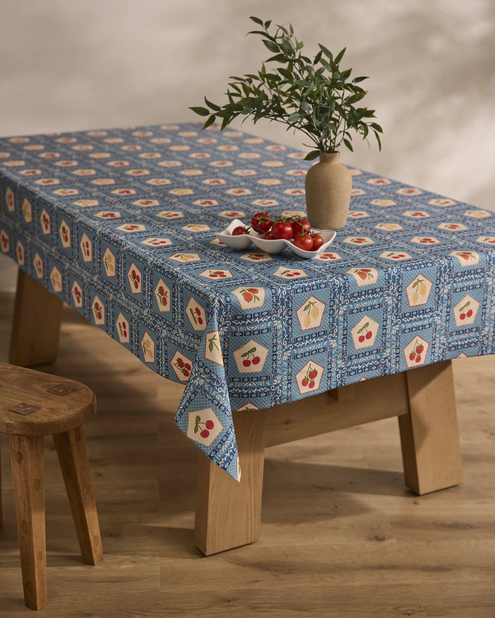 Italian Tiles Tablecloth by Geometry - The Preppy Bunny