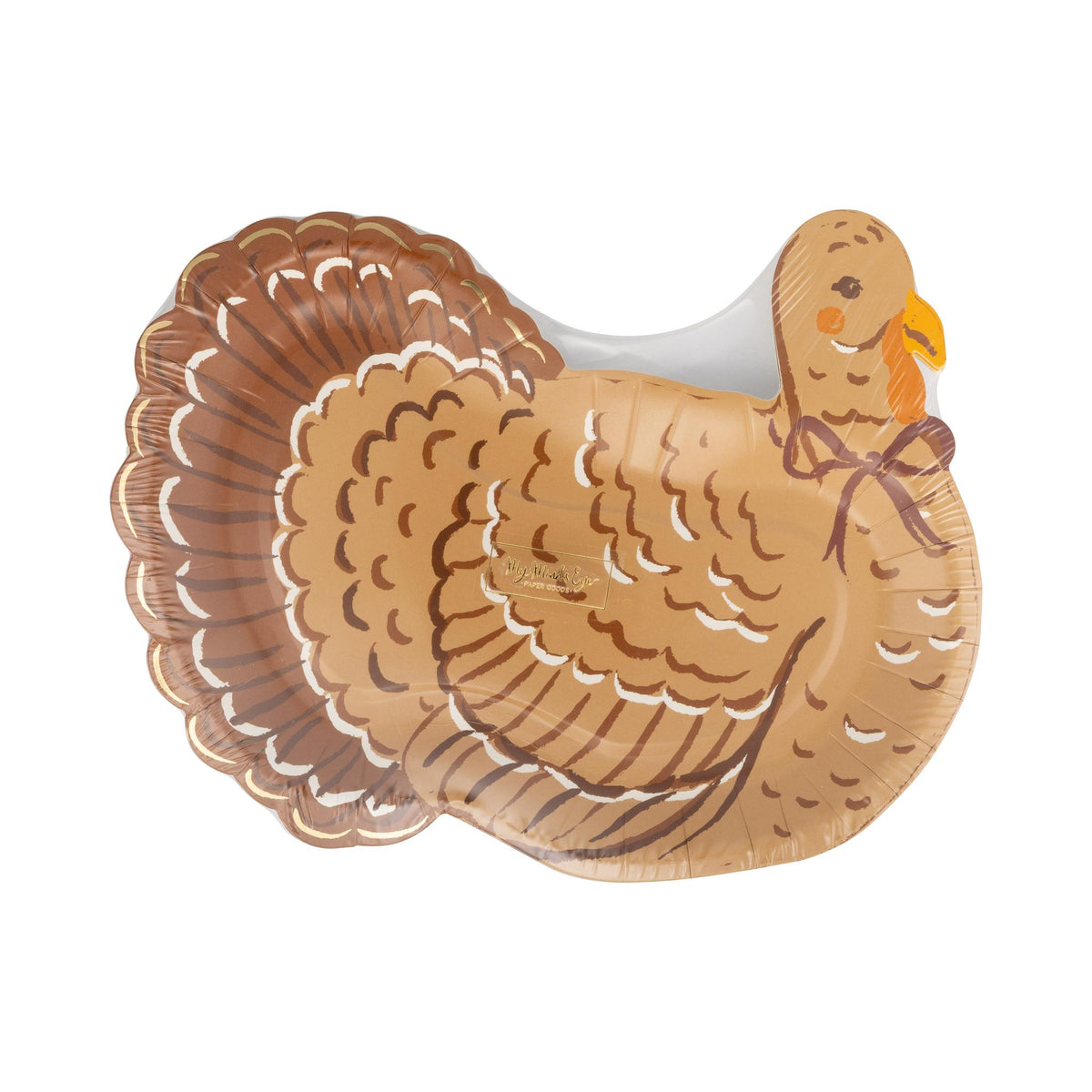 Harvest Turkey Shaped Paper Plates