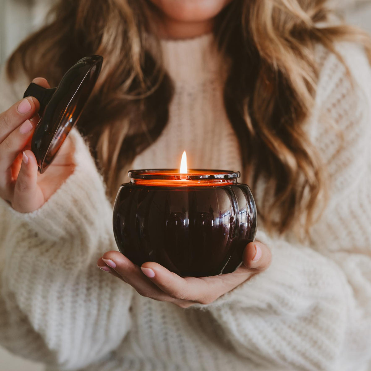Hello Fall Soy Candle - 20oz Pumpkin Jar - The Preppy Bunny