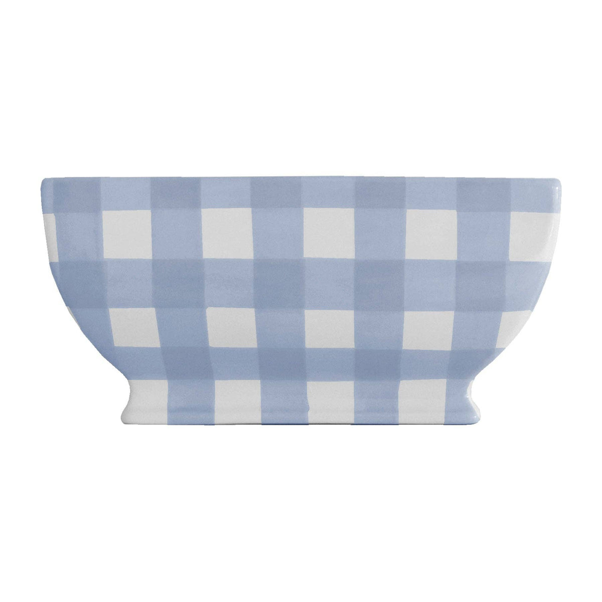 Gingham Planter in French Blue - The Preppy Bunny