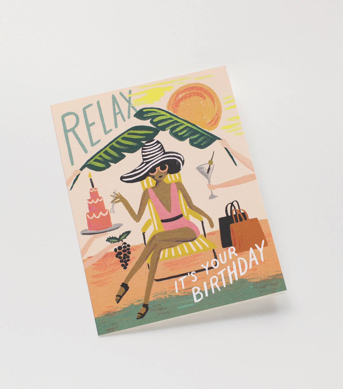 Relax Birthday Card - The Preppy Bunny