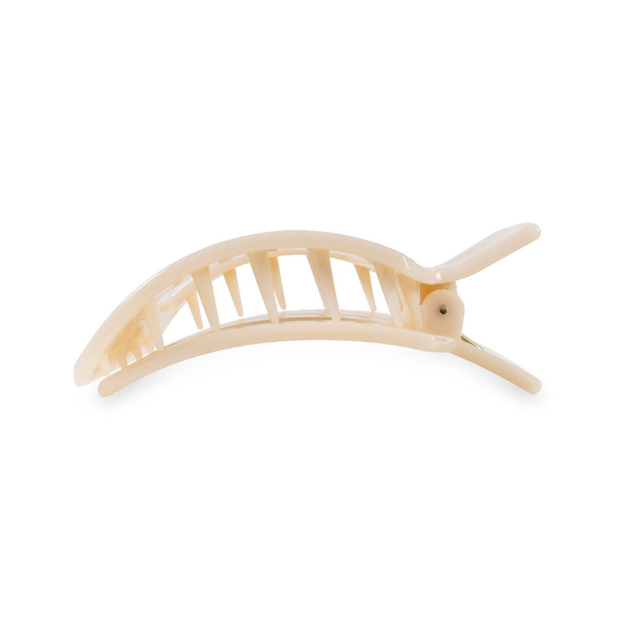 Square Flat Hair Clip | Medium | Almond Beige