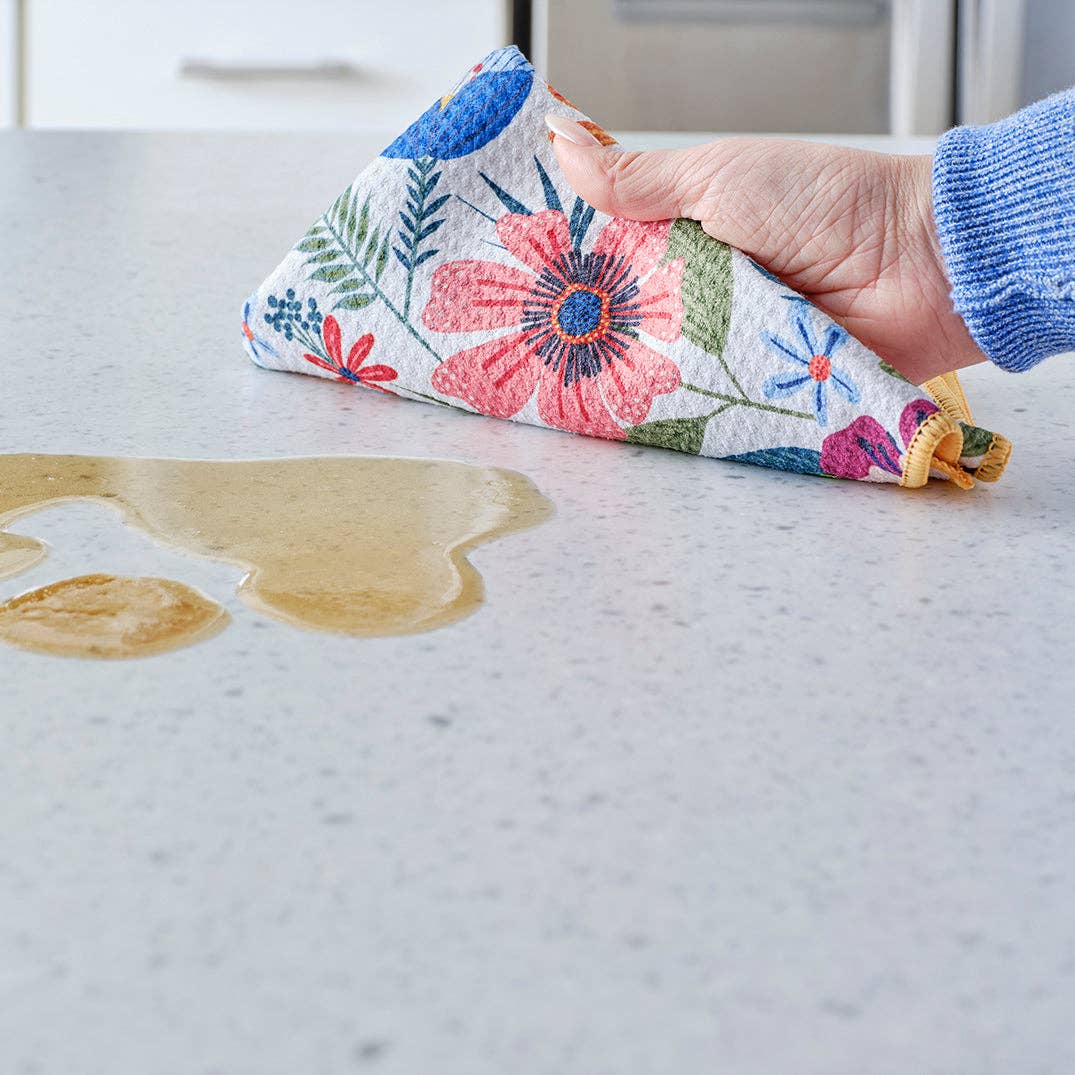 Field Of Flowers All Purpose Towel Set, Multi-Surface Cloths - The Preppy Bunny