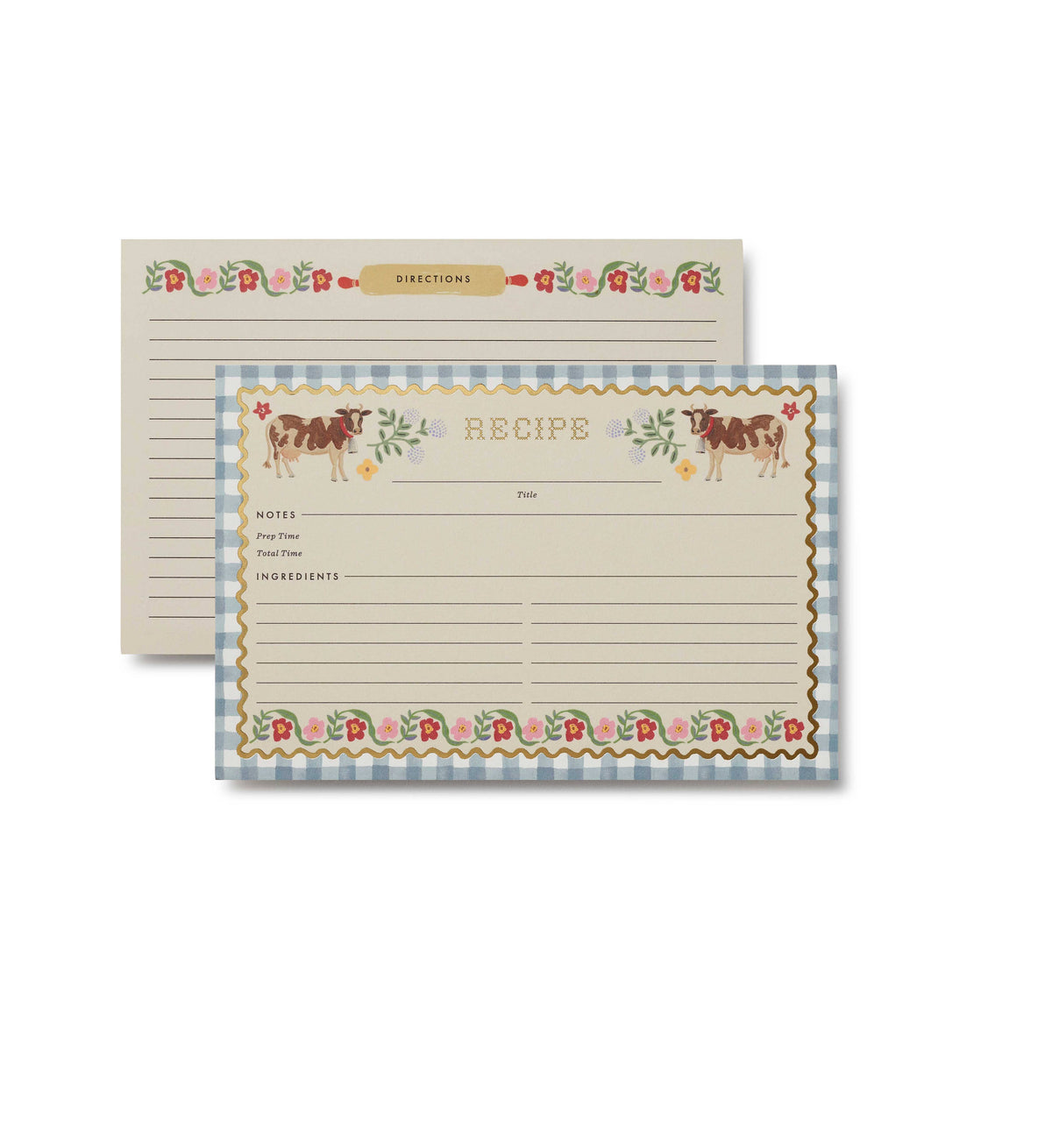 Pack of 12 Home Sweet Home Recipe Cards - The Preppy Bunny