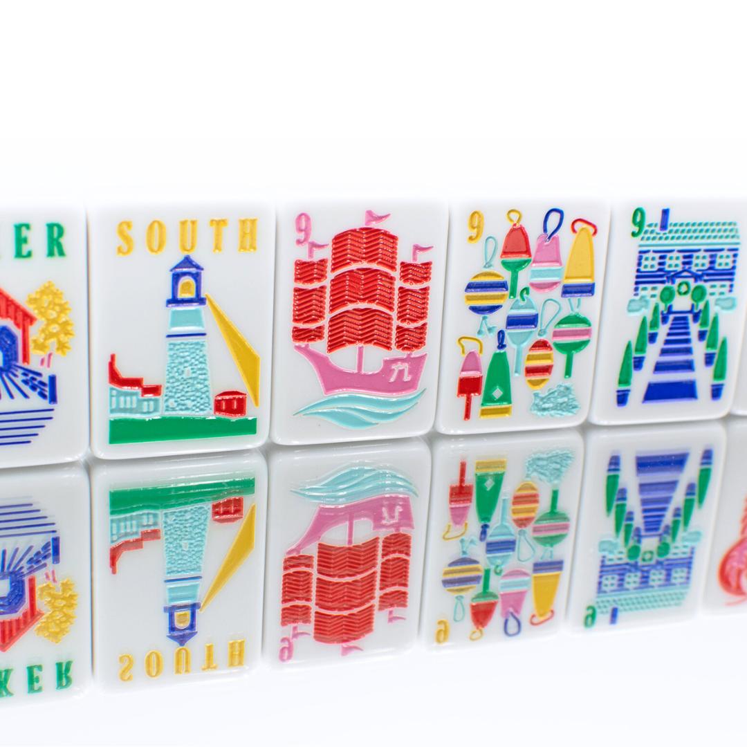 THE NEW ENGLAND SERIES | Mahjong Tiles with Nautical Flair - The Preppy Bunny