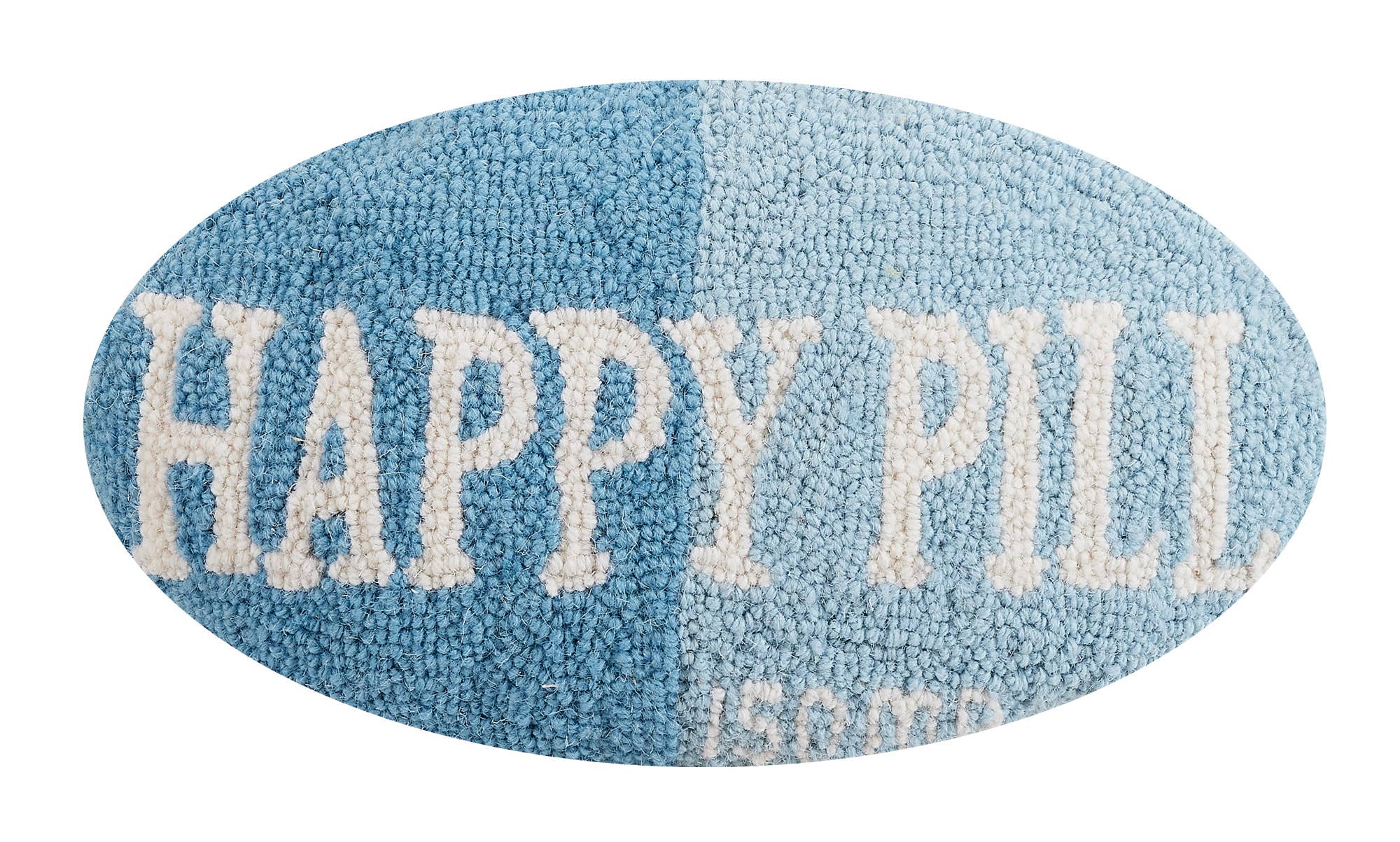 Happy Pill Blue Hook Pillow - The Preppy Bunny