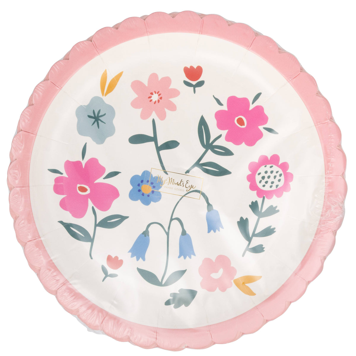 Floral Round 8" Plates - The Preppy Bunny