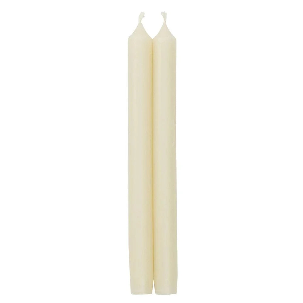 Straight Taper 12" Candles in Ivory - 2 Candles Per Package - The Preppy Bunny
