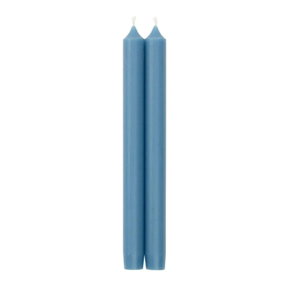 Straight Taper 10&quot; Candles in Parisian Blue - set of 2 - The Preppy Bunny