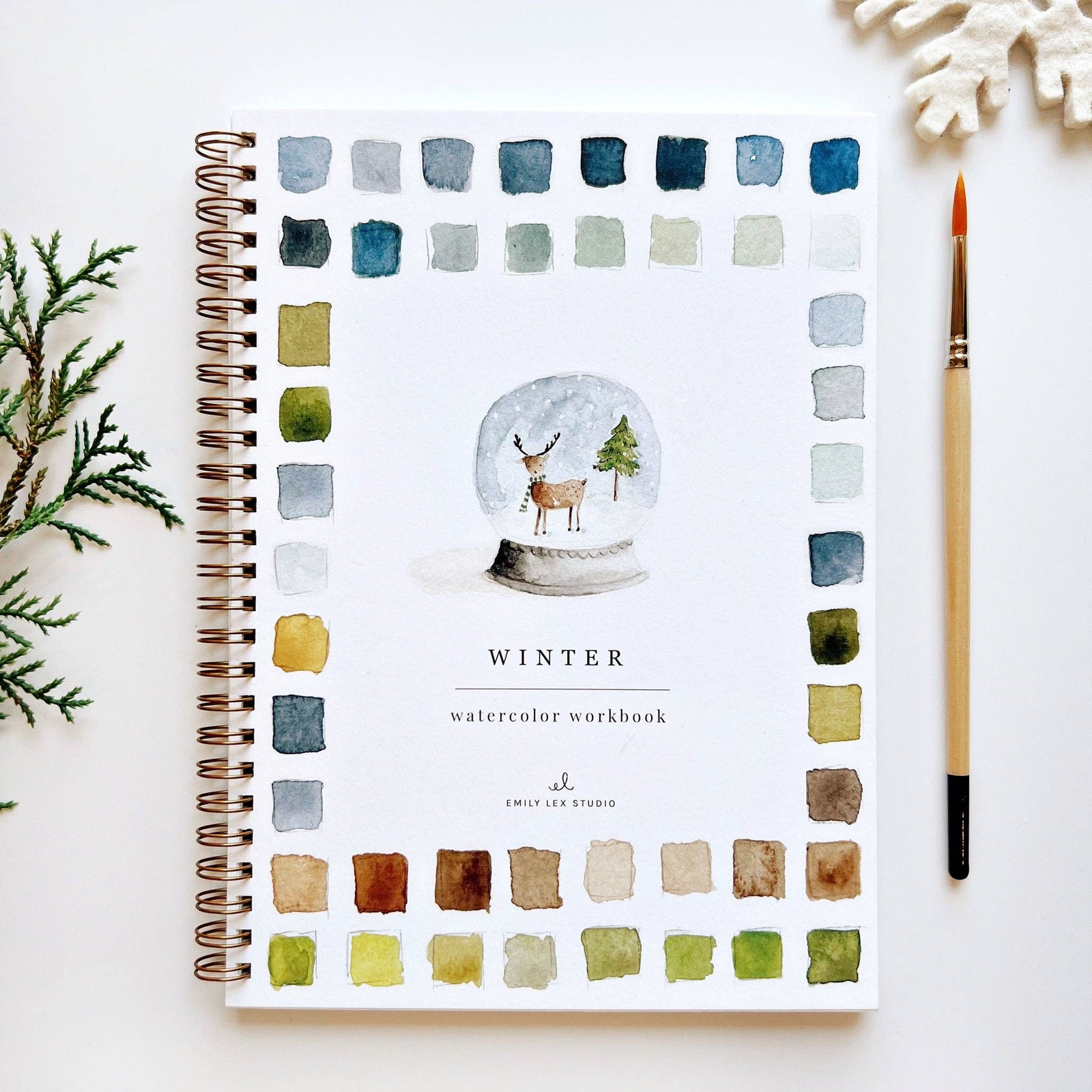 Winter Watercolor Workbook - The Preppy Bunny