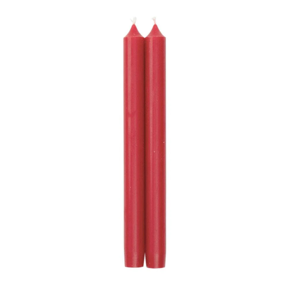 Straight Taper 10" Candles in Red - 2 Candles Per Package - The Preppy Bunny