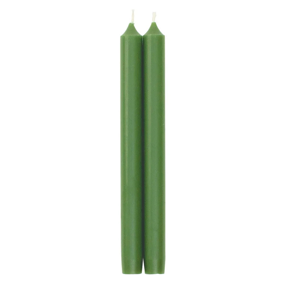 Straight Taper 10&quot; Candles in Leaf Green - 2 Candles Per Package