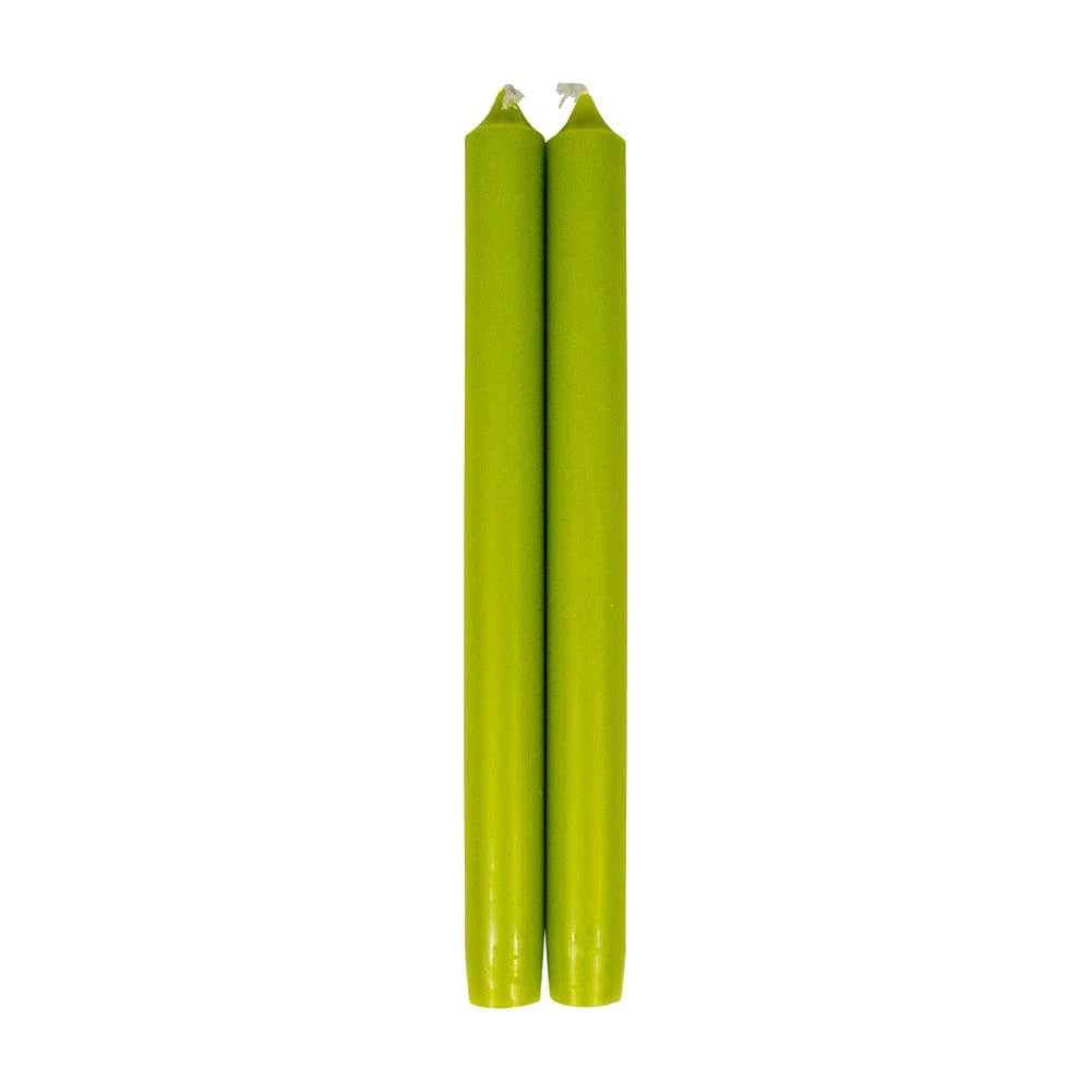 Straight Taper 10" Candles in Chartreuse - 2 Candles Per Package - The Preppy Bunny