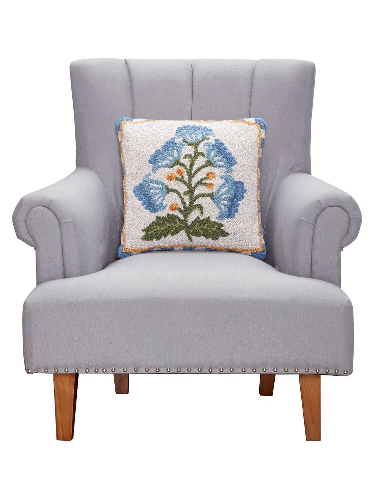 Mughal Flower Hook Pillow - The Preppy Bunny