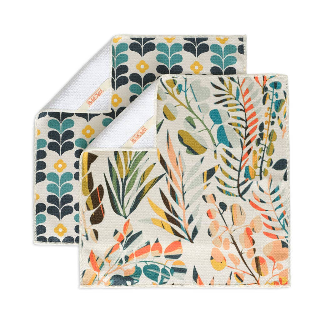 Colorful Leaves All Purpose Microfiber Towel Set - The Preppy Bunny