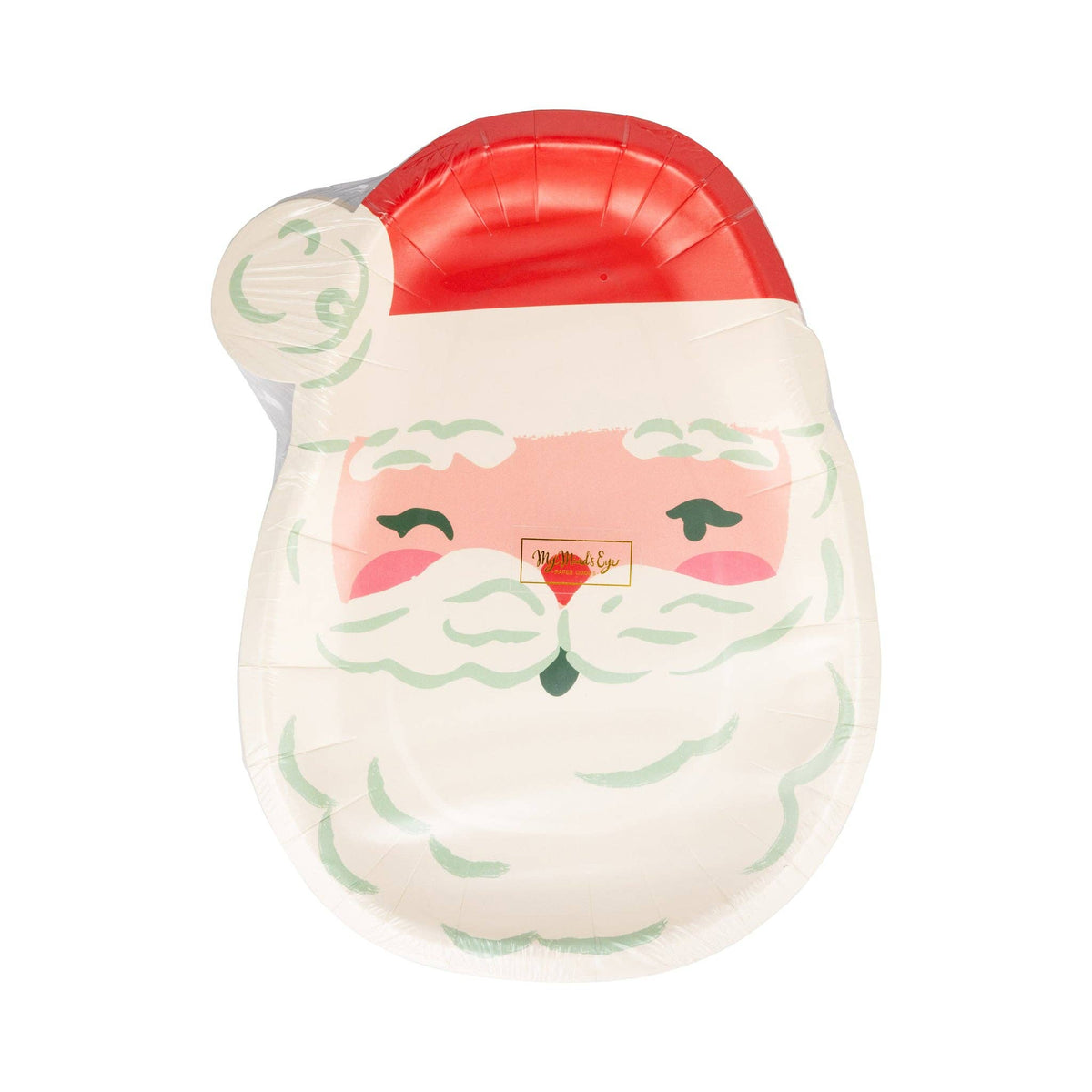 Santa Paper Plates - The Preppy Bunny